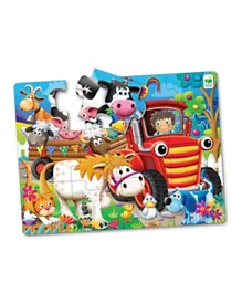 The Learning Journey My First Big Floor Puzzle Farm Friends - 12pcs, Educational Toy for Kids 2+, 21.59x5.99x21.27cm