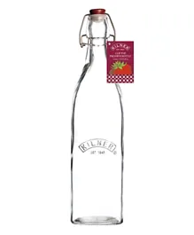 زجاجة كيلنر المربعة ذات الغطاء المثبت بمشبك - 1 لتر