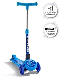 Foot to Floor Kids Scooter With Height Adjustment - Blue