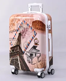 Trolley Luggage Bag - Brown