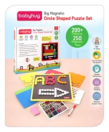 Babyhug Jumbo Magnetic Circle Puzzle Set With Write & Wipe Feature - 254 Pieces
