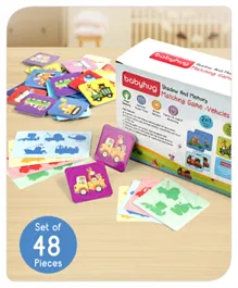 Babyhug Shadow and Memory Matching Game Vehicles 48 Pieces - 2 to 4 Players