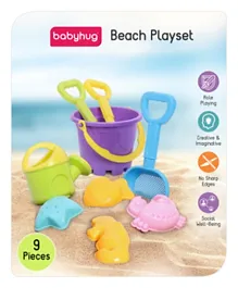 Babyhug Beach Playset - 9 Pieces