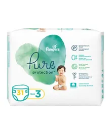 Pampers Pure Protection Dermatologically Tested Diapers Size 3 - 31 Pieces