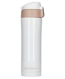 Asobu Diva Insulated Vacuum Beverage Thermos Container Brown White - 443 ml
