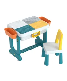 Table and Chair Set - White & Green