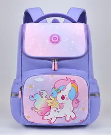Unicorn Printed Backpacks for Girls Purple - 16.5 Inches