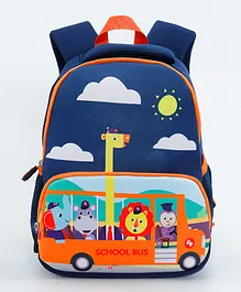 Fun School Bus Backpack Navy - 11 Inches