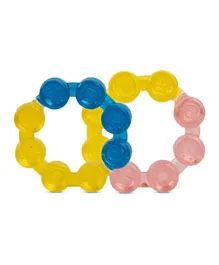BAYBEE Ring shaped Water Filled Baby Silicone Teether Soother Pack Of 2 - Multicolor