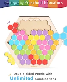 Intelliskills Hex-a-Match Puzzle Multicolor - 31 Pieces