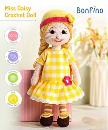 Bonfino Miss Daisy Crochet Doll - 34 cm