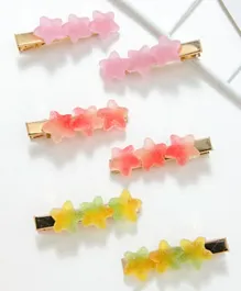 Babyhug Free Size Hair Pins Pack of 6 - Multicolor
