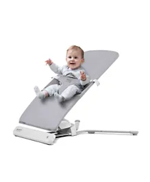 Foldable Baby Rocker with 2 Seating Positions - Grey