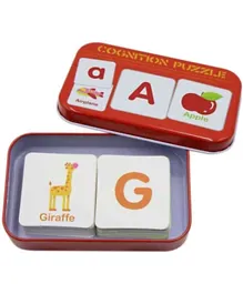 UKR Cognitive Puzzle English Letters and Words Cards - 56 Pieces
