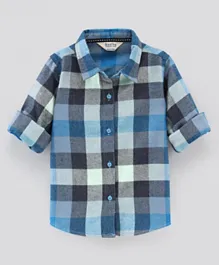 Bonfino Full Sleeves Checks Shirt - Blue