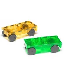 Magna-Tiles Magnetic Toys Cars Construction Set - 2 Pieces