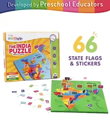 Intelliskills Indian States Puzzle Multi Color - 101 Pieces