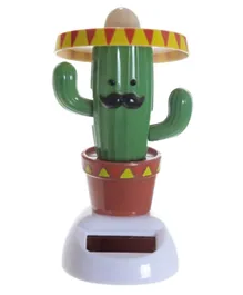 Puckator Cactus With Sombrero Solar Pal - Green