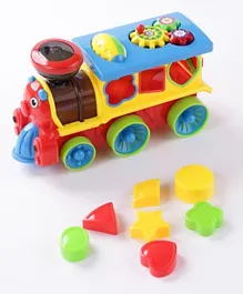 Mini Funny Train With Building Block Set - Multicolor