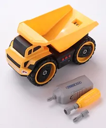 Multifunctional DIY Dumper Truck Toy - Yellow