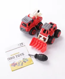 Fun and Durable Construction Truck Set - Red