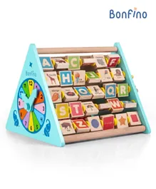 Bonfino Montessori Wooden  5 in 1 Educational Activity Triangle Toy - Multicolour