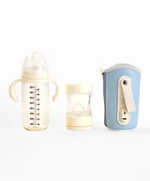 Babyhug 3 in 1 Baby Feeding Bottle Set  Blue - 240mL