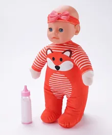 Baby Doll in Fox Onesie Red - 38cm
