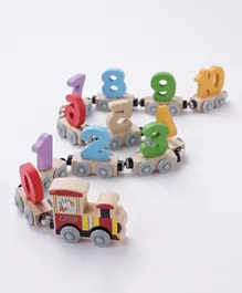Alpha Numeric Toy Train - Multicolor