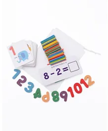 بطاقات تعليمية للرياضيات - متعدد الألوان