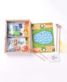 2 in 1 Magnetic Board Toy - 2 Players
