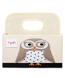 3 Sprouts Nappy Caddy - Owl