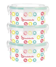 Badabulle - Containers Set, 300 ml, Pack of 3, 0+ month