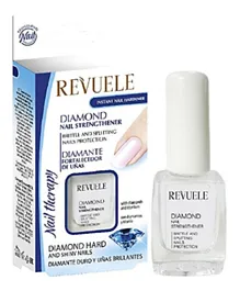 REVUELE Diamond Strength Nail Therapy 10mL with Titanium & Diamond Coating for Nail Strengthening
