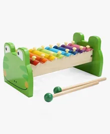 Top Bright Wooden Frog Xylophone - Green