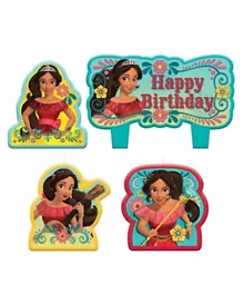 Party Centre Elena Of Avalor Birthday Candle Set Assorted Sizes Set - Pack of 4