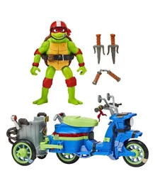 Teenage Mutant Ninja Turtles Raphael With Battle Cycle - 11 cm