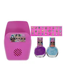Townley Girl LOL Surprise Mini Nail Polish Set with Role Play Nail Dryer And Nail Stickers