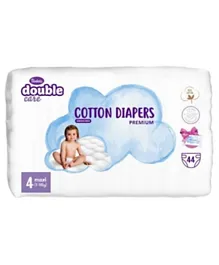 Violeta Diapers Air Dry Premium Cotton Maxi Pack of 44 Size 4  - Free Wipes 20 Pieces