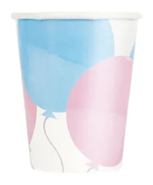 Unique Gender Reveal Party Cups Pack of 8 - 266ml