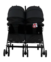 Babyhug Deuce Twin Stroller - Black