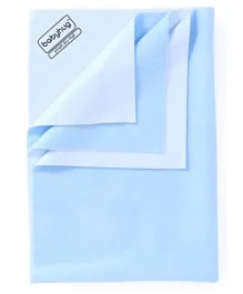 Babyhug Smart Dry Bed Mattress Protector Sheet Medium - Sky Blue