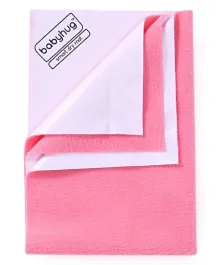 Babyhug Smart Dry Bed Mattress Protector Sheet Medium - Saloman Rose