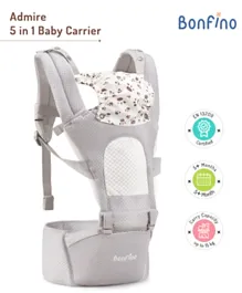 Bonfino Premium Breathable Mesh Baby Carrier - Grey