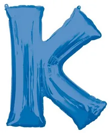 Amscan K Letter Balloon - Blue