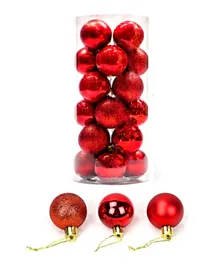 Christmas Decoration Ornaments - Red