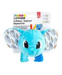 Lamaze Puffaboo Elephant Blue - 8 Inches