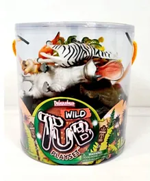 Deluxe Wild Tub Animal Figures - 10 Pieces