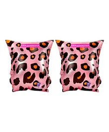 Swim Essentials Inflatable Swimming Armbands - Rose Gold Leopard