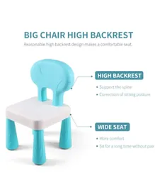 Brain Giggles Kids Chair Multi functional Table Chair Kids Study Table Chairs - Blue & White